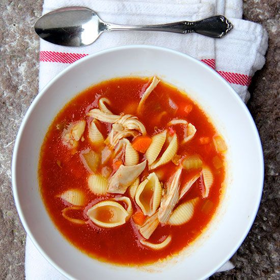 Tomato Chicken Noodle Soup