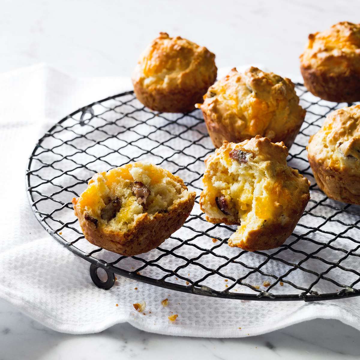 Sausage and Cheddar Muffins