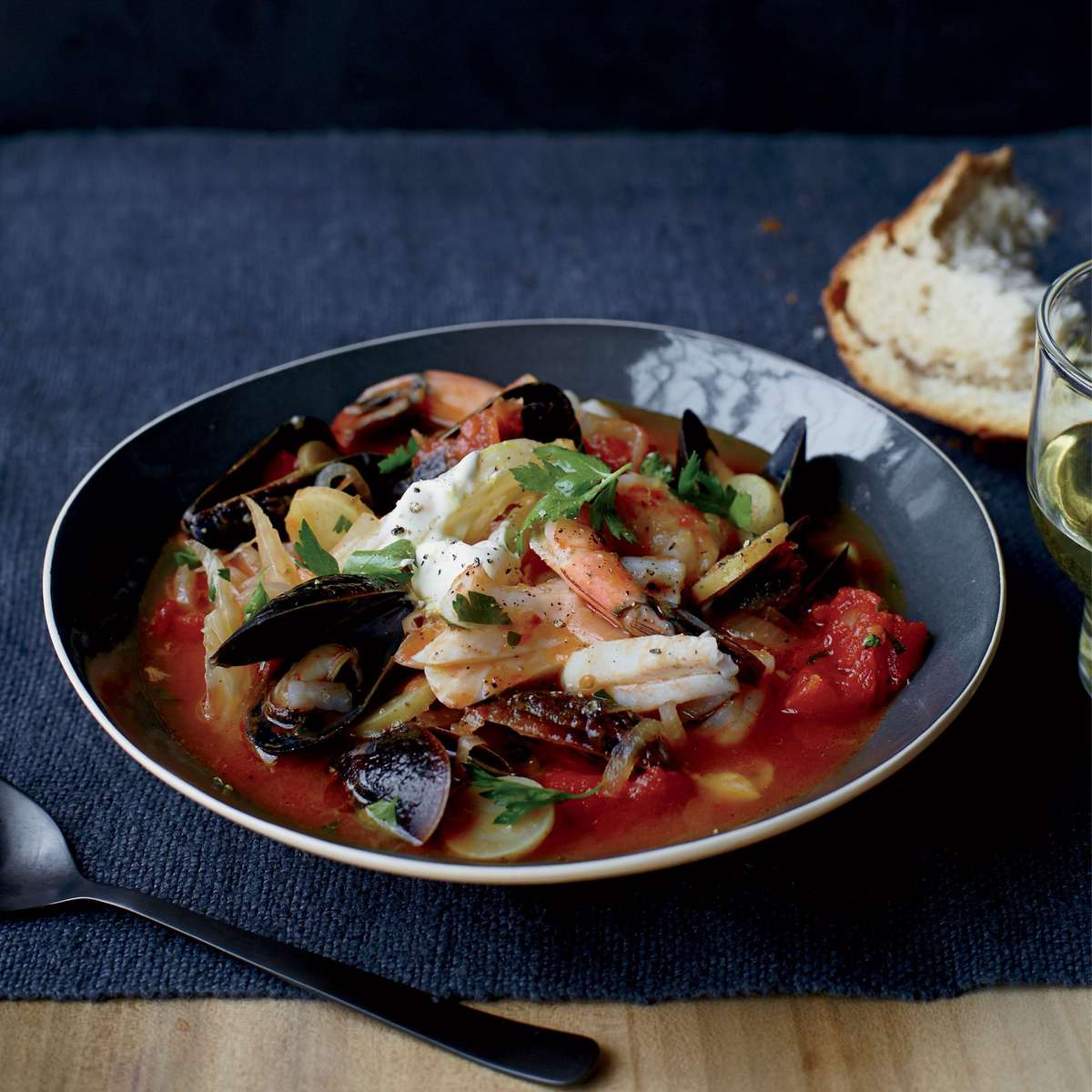 Seafood, Tomato and Fennel Stew