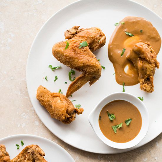 Chicken Wings with Peanut Sauce