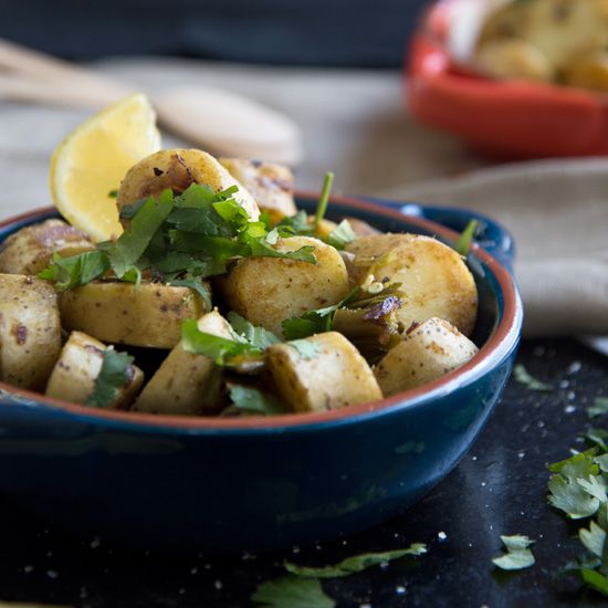 Fingerling Potato Hash with Mexican Flavors