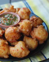 Trinidad Salt Cod Fritters with Pepper Sauce