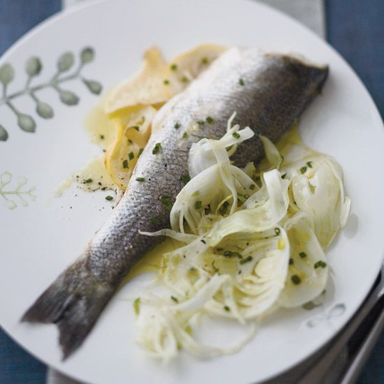 Jan. 12: Ginger-and-Lemon-Steamed Striped Bass with Fennel Salad