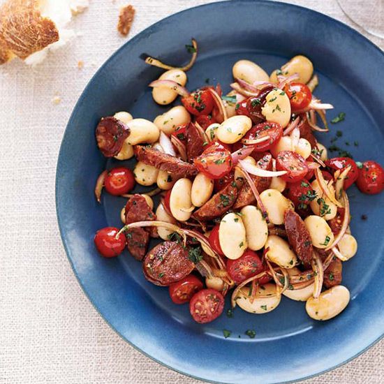 Butter Beans with Parsley, Tomatoes and Chorizo