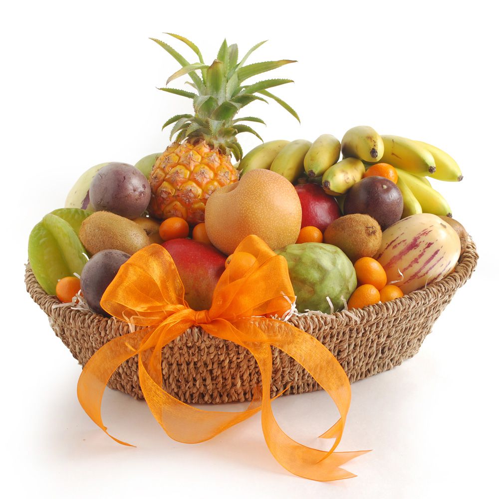 Deluxe Exotic and Tropical Fruit Basket