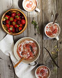 Jan. 27: Strawberry Amarnth Porridge with Cardamom