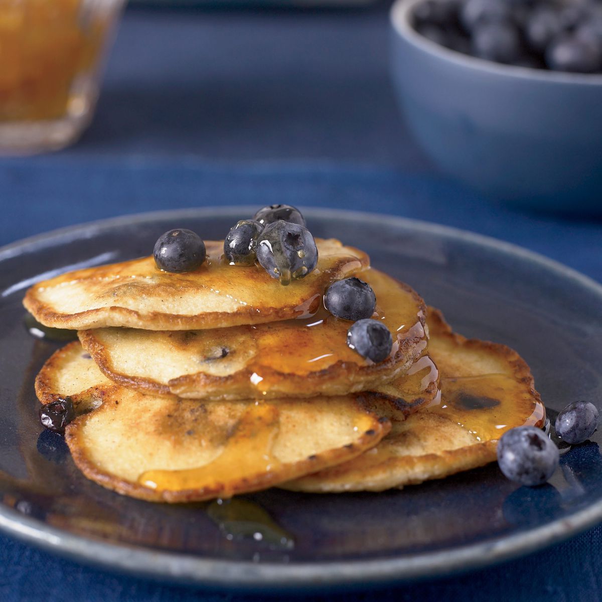 Ricotta Pancakes with Blueberries