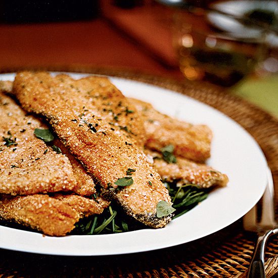 Matzo Meal-Crusted Trout