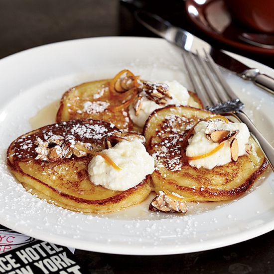 The Breslin's Ricotta Pancakes with Orange Syrup
