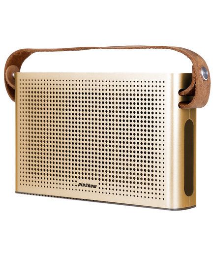 Portable Wireless Speaker With Leather Strap