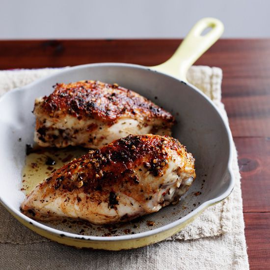 Grilled Chicken Breasts with Lemon and Thyme
