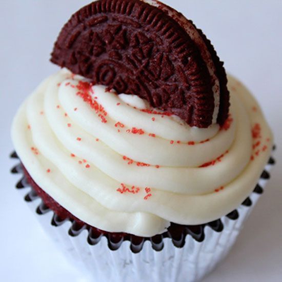 Red Velvet Oreo Cupcakes