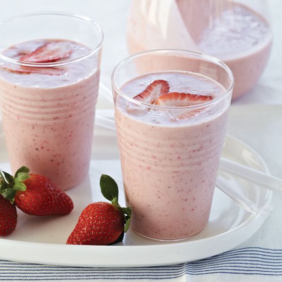 Strawberry, Banana and Almond Butter Smoothie