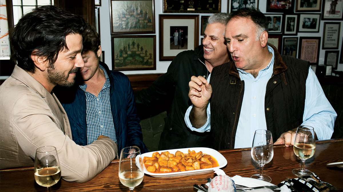 Jose Andres, Eric Ripert, and Diego Luna