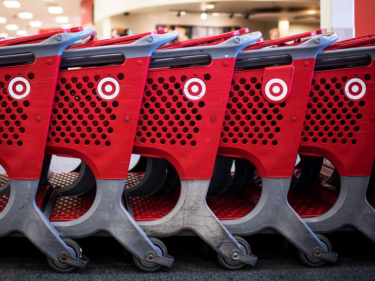 shopping carts in target