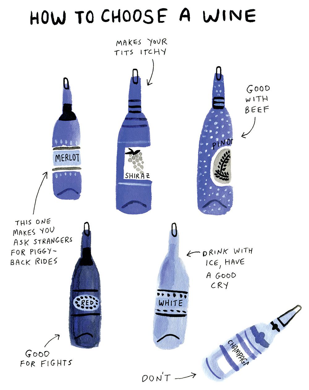 wine illustration