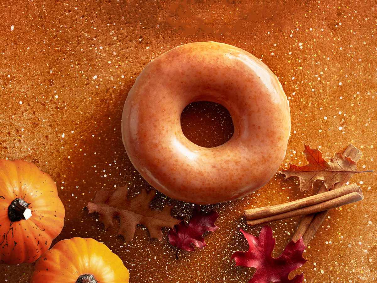 krispy kreme doughnuts pumpkin glazed
