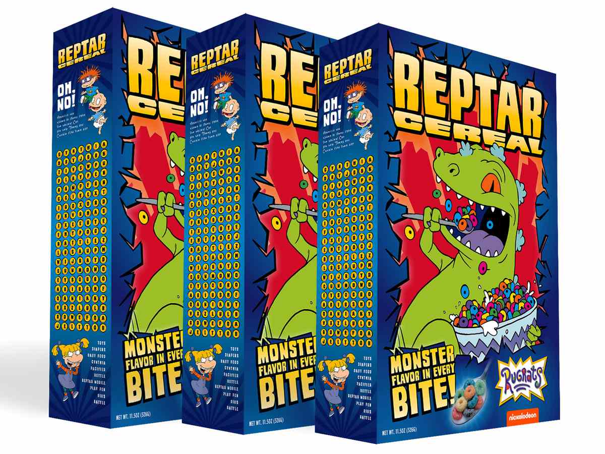 Rugrats Reptar Cereal Playing Cards Deck Poker Games Television Nickelodeon Gift 