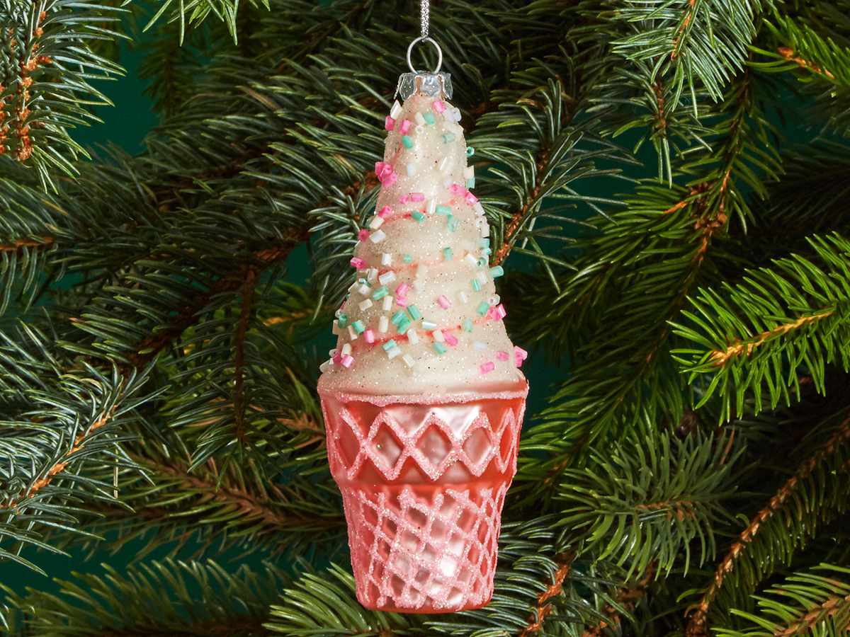 ice cream cone ornament