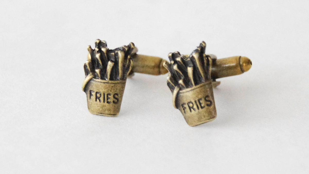 French Fry Cuff Links