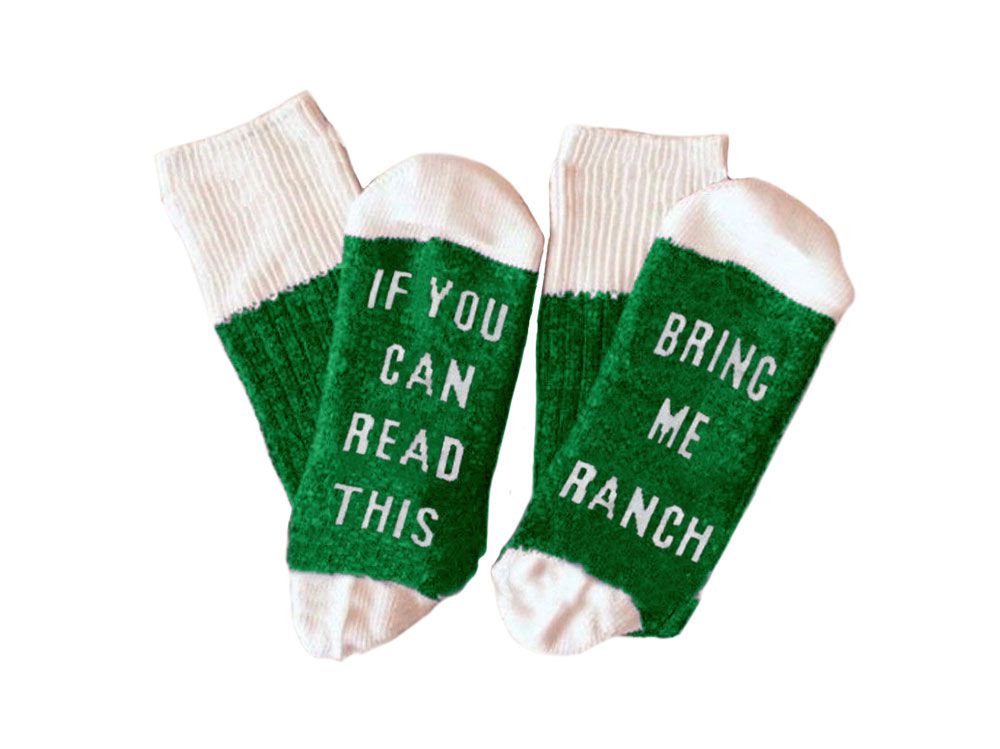 warm fuzzy ranch socks
