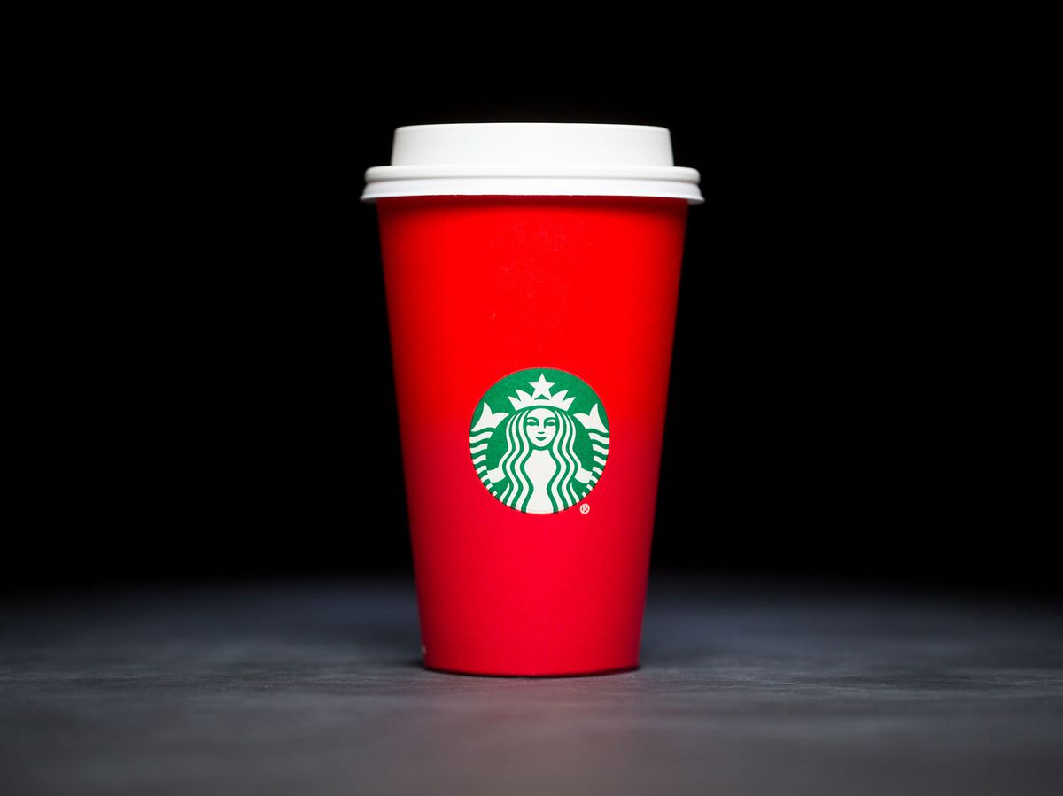 solid red cup