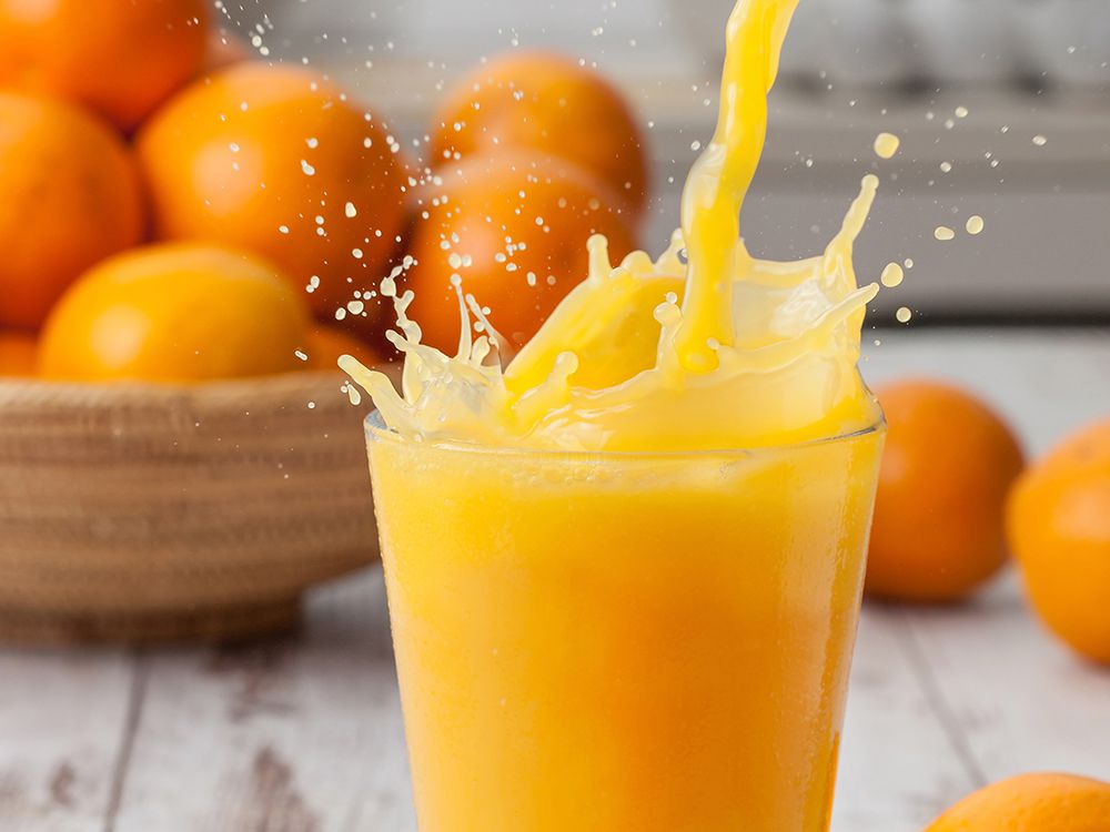 orange juice flu season sales