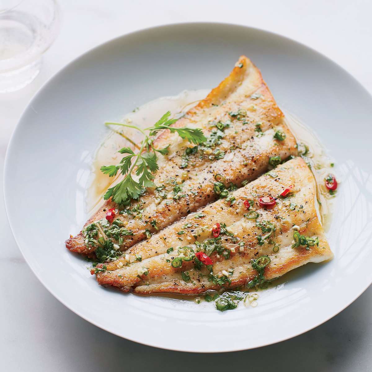 Seared Sole With Lime Sauce
