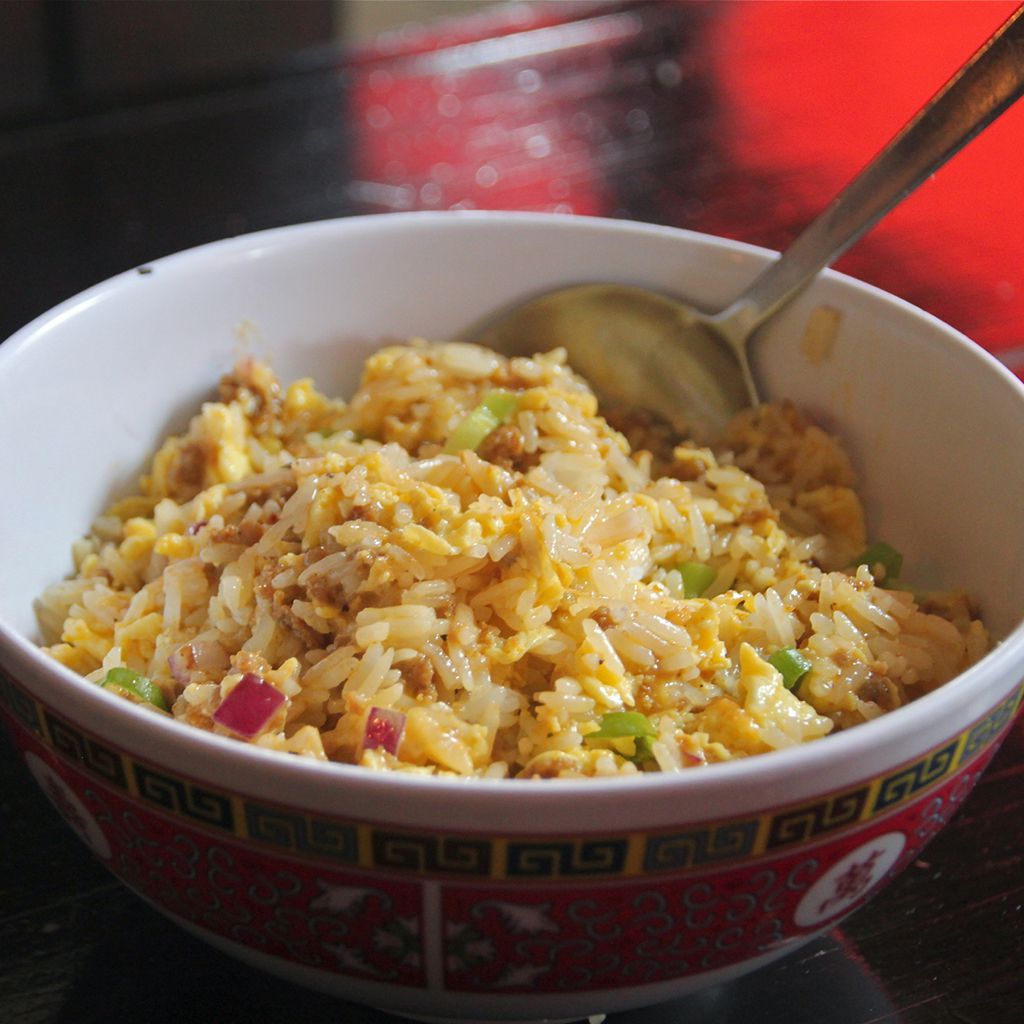 Sausage, Egg and Cheese Fried Rice