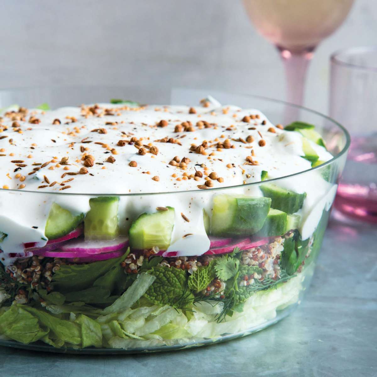 Middle Eastern 7 Layer Salad