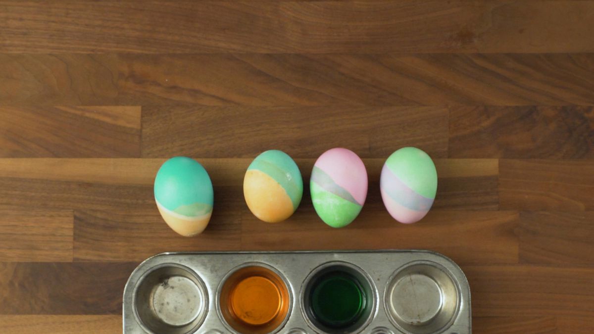 Two-Tone Easter Eggs