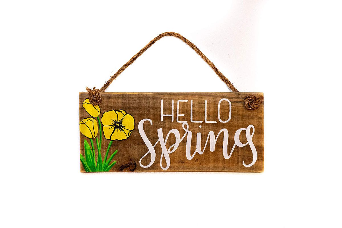Hello Spring Sign for Easter
