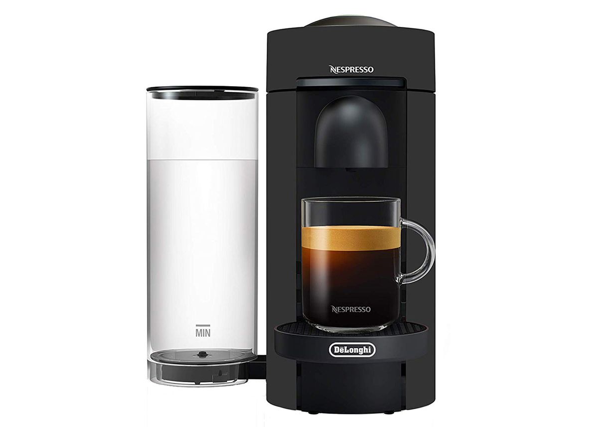 Nespresso VertuoPlus咖啡和浓缩咖啡机包与Aeroccino牛奶起泡剂由De'Longhi设计