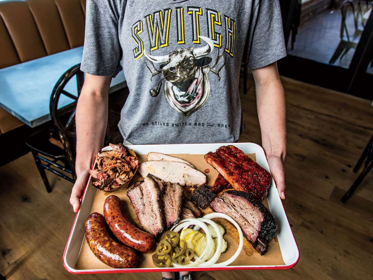 Texas BBQ meat tray