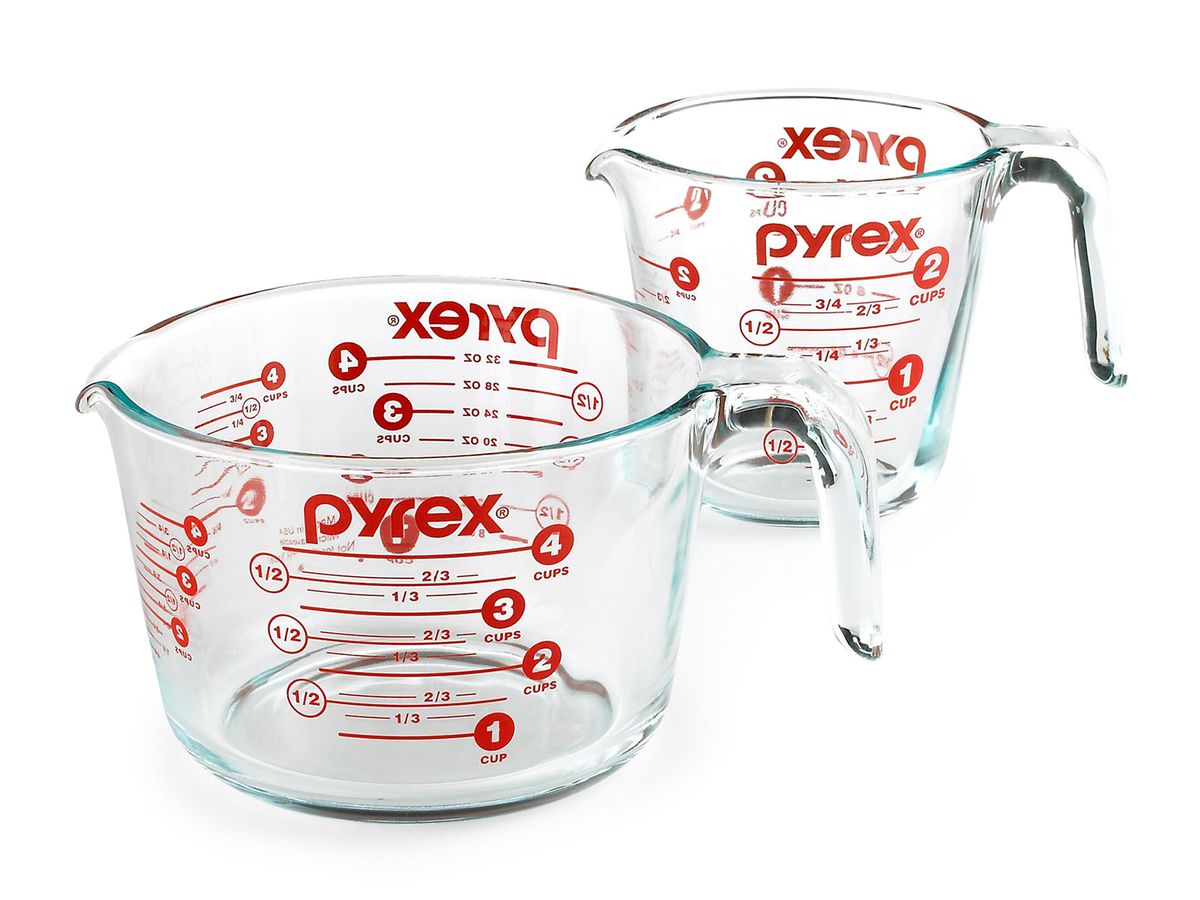 pyrex measuring cups