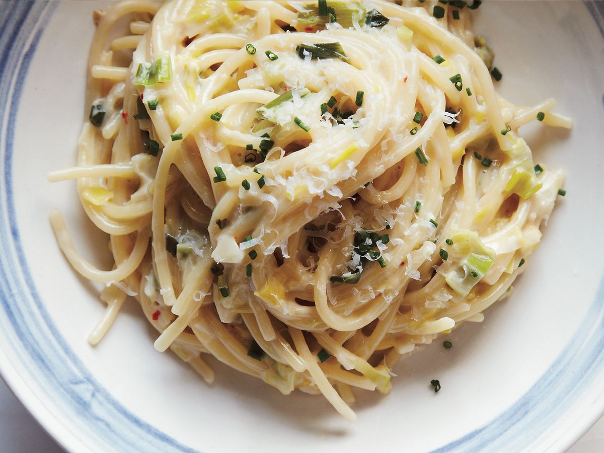 Creamy One-Pot Spaghetti with Leeks Recipe