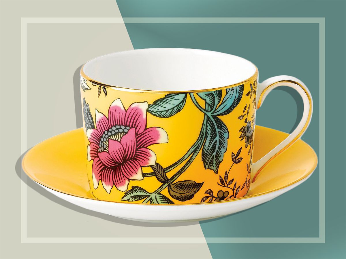 Wedgewood flowery tea cup
