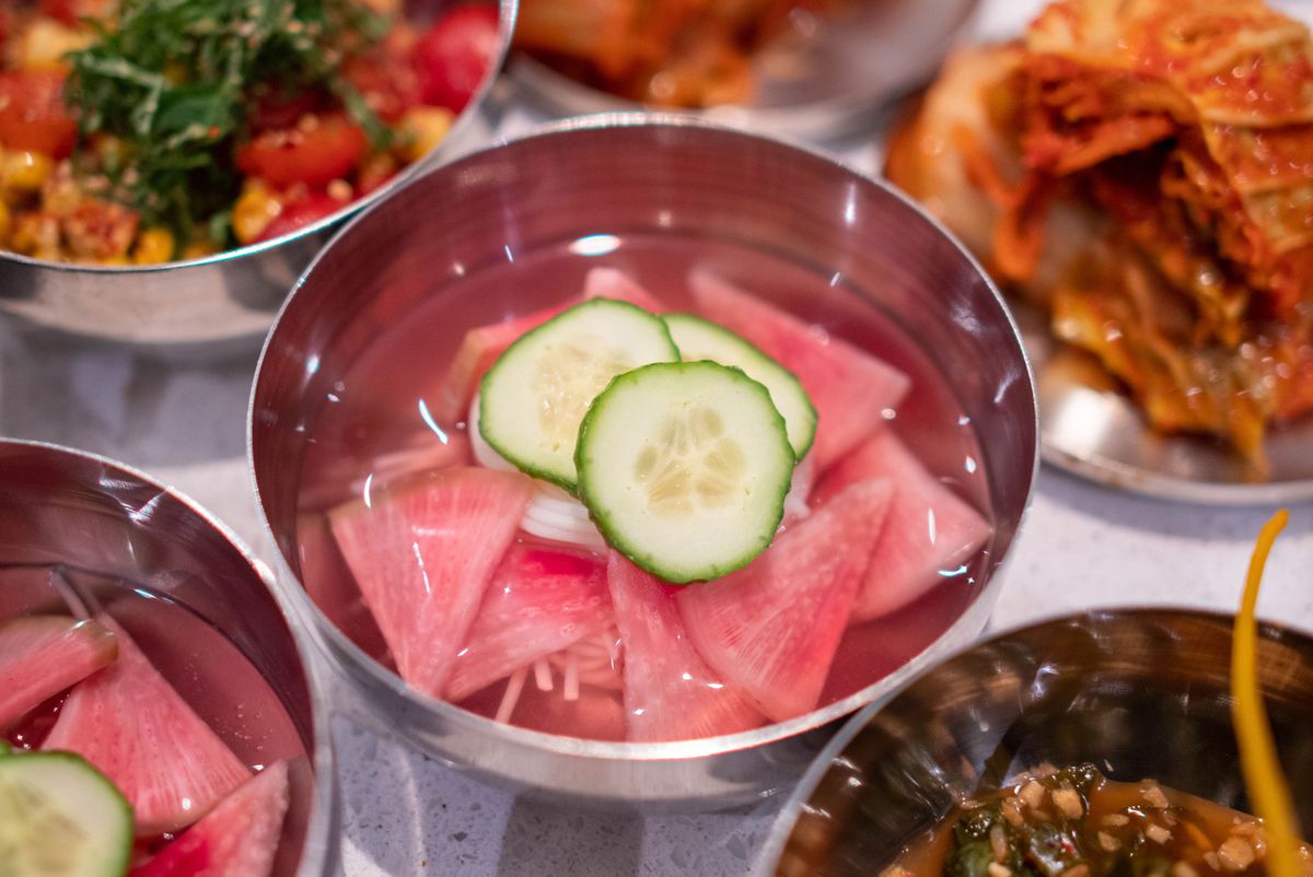 assorted radish water kimchi