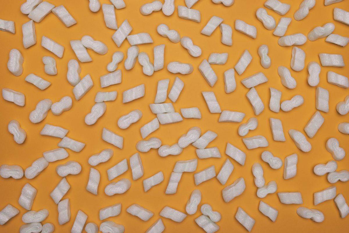 Packing peanuts styrofoam