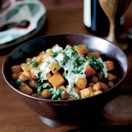 Curry-Roasted Butternut Squash and Chickpeas Recipe