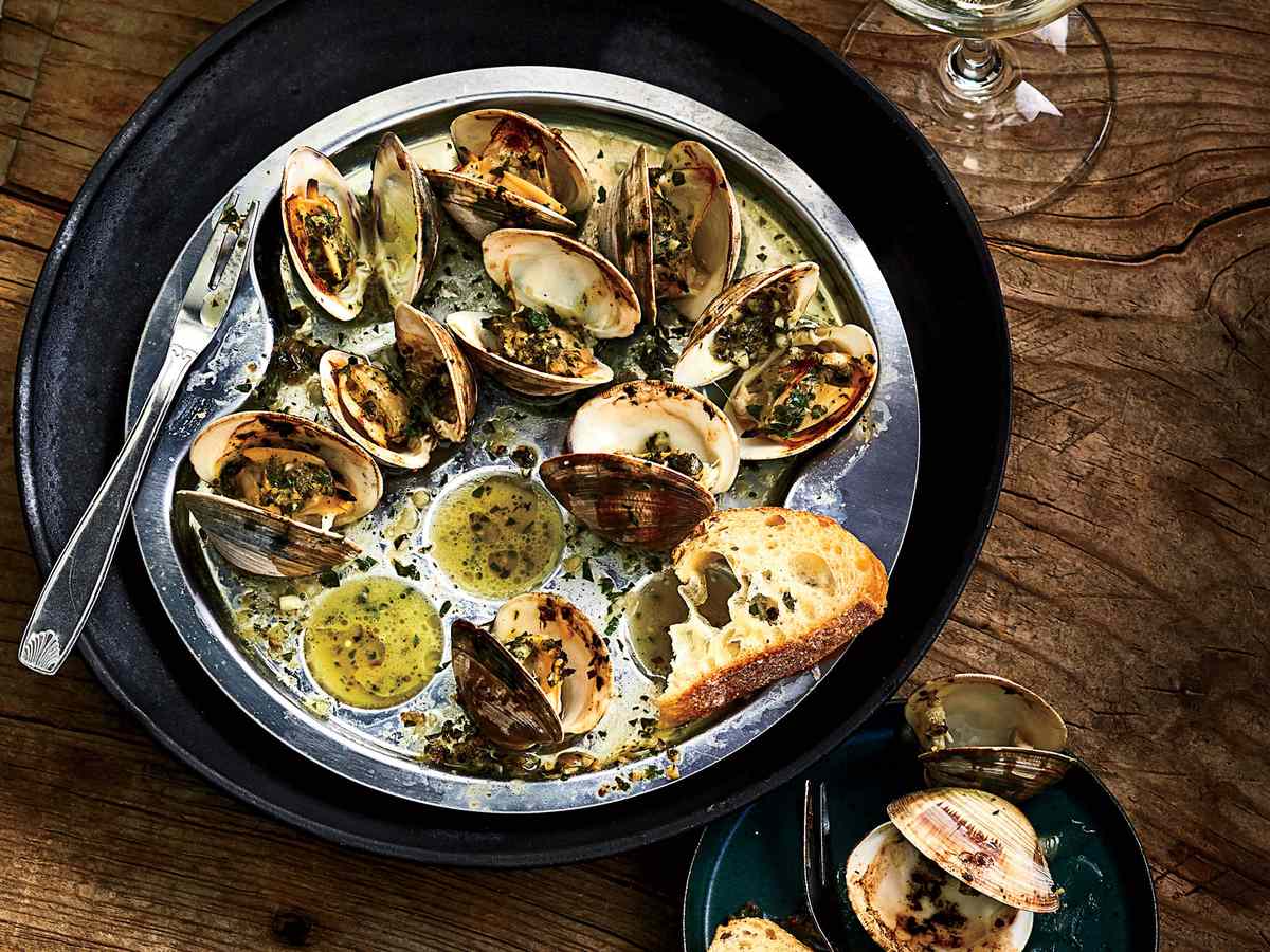 Littleneck Clams In the Style of Escargot