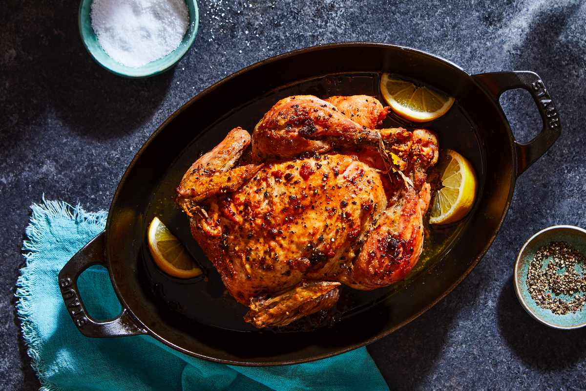 Marcella Hazan Roast Chicken with Lemons Recipe
