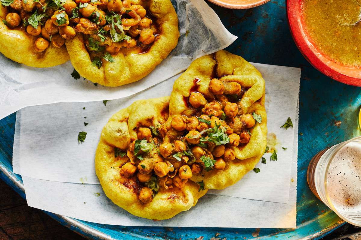 Chickpea Doubles with Tamarind and Scotch Bonnet Pepper Sauce Recipe