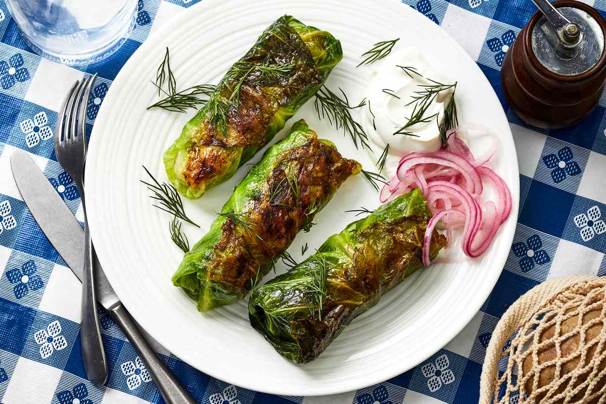 Potato and Smoked Fish Cabbage Rolls Recipe