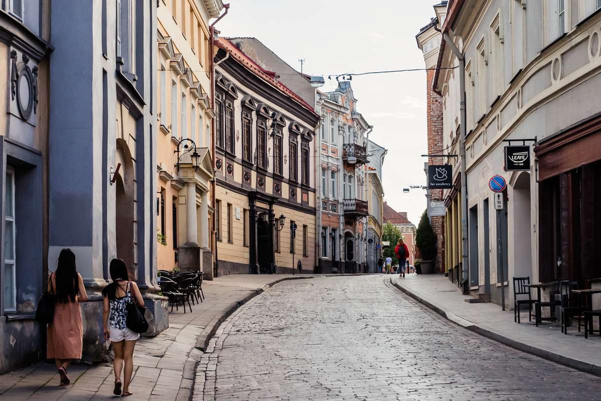 Lithuania Dominikonu Street