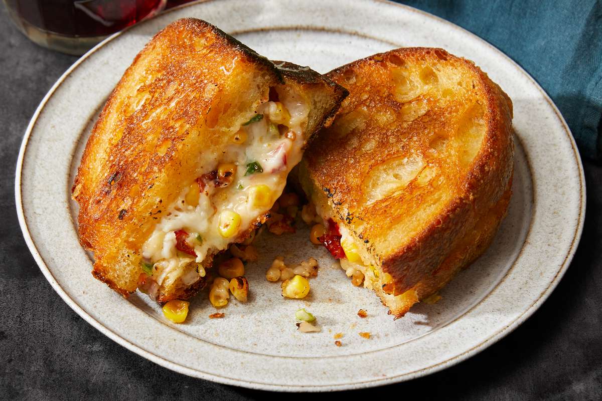 Grilled Cheese with Corn and Calabrian Chile 