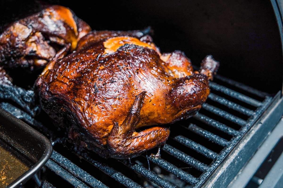 Smoked Chicken on the Grill Smoker by Home Chef