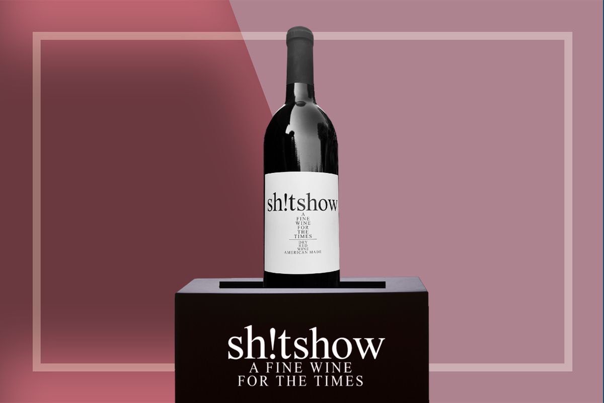 bottle of sh!tshow wine