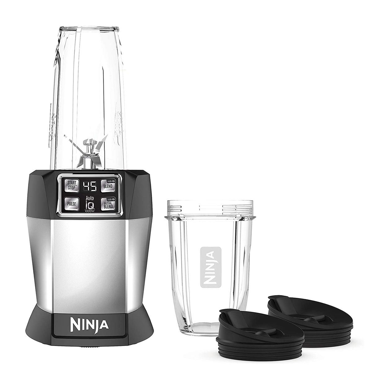 Ninja BL480D Nutri 1000瓦自动IQ果汁，奶昔和冰沙个人融合
