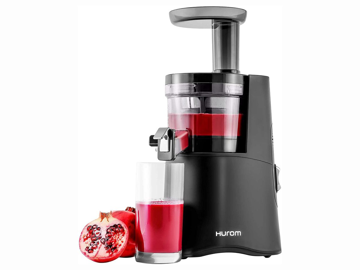 <p>When it comes to juicers, Hurom's tools are unparalleled. The slow-squeeze technology extracts all the best parts of your produce without heating things up, as well as making nut milk and even ice cream with frozen ingredients. At 43 RPMs, it's also quieter than most other juicers on the market.</p>                             <p>To buy: $439 at amazon.com or bedbathandbeyond.com</p>